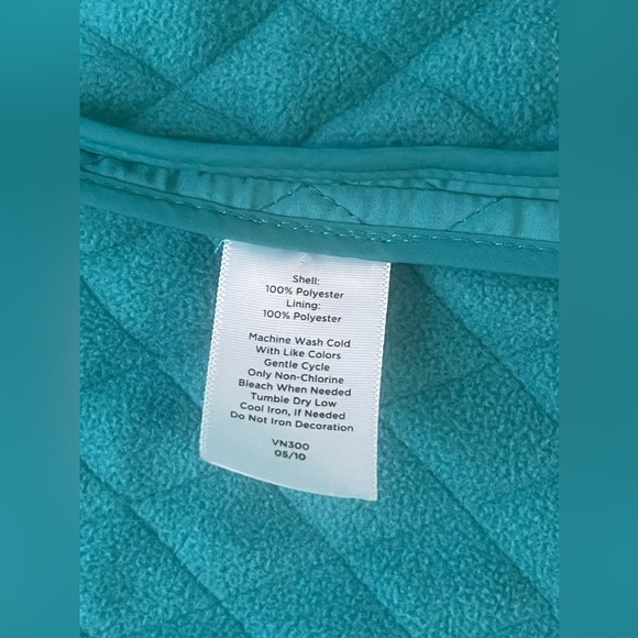 Talbots Quilted Teal Vest - Picture 8 of 11